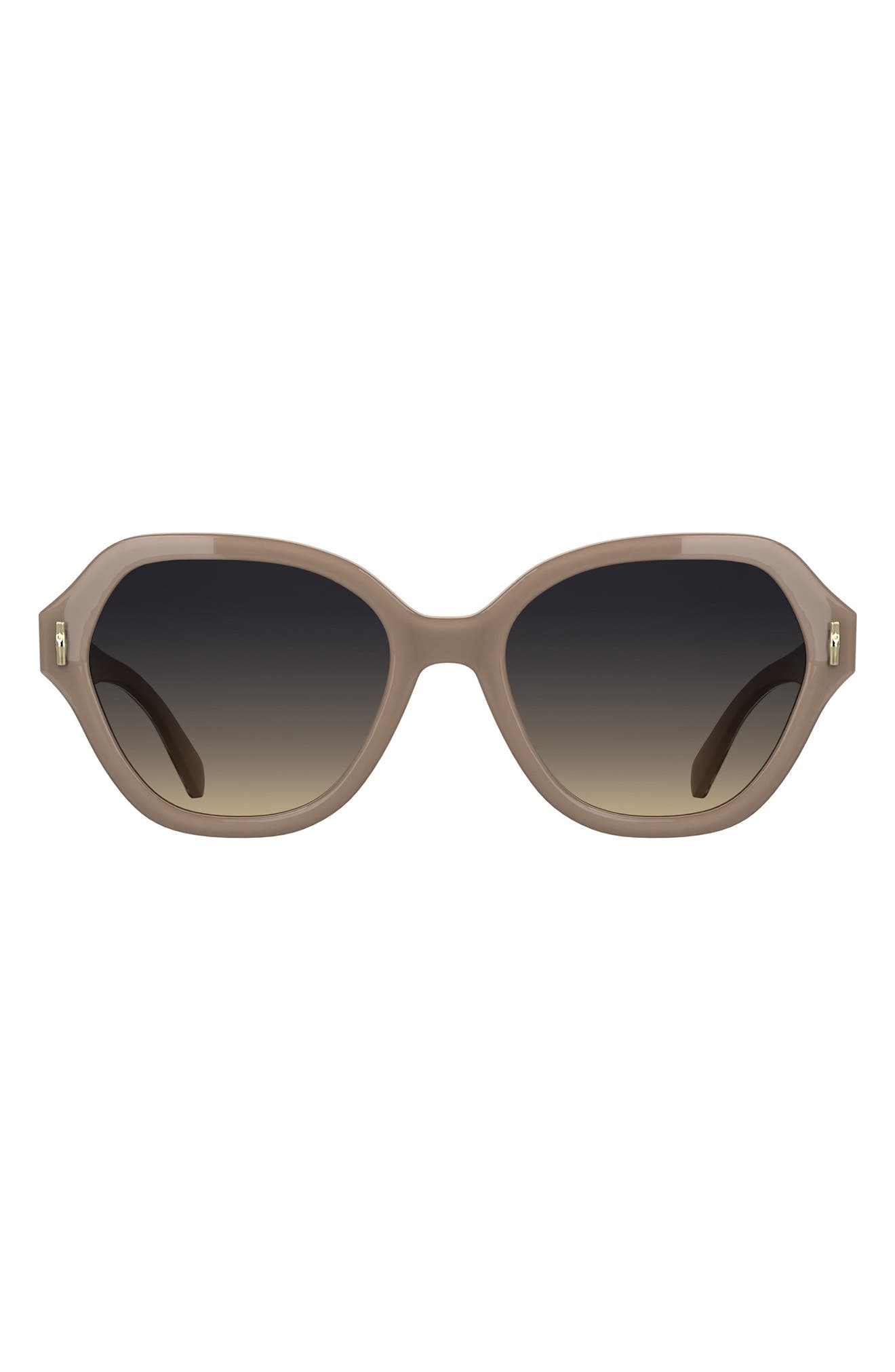Longchamp Roseau 56mm Gradient Modified Rectangular Sunglasses In Brown