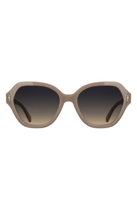 Roseau 56mm Gradient Modified Rectangular Sunglasses