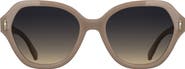 Longchamp Roseau 56mm Gradient Modified Rectangular Sunglasses