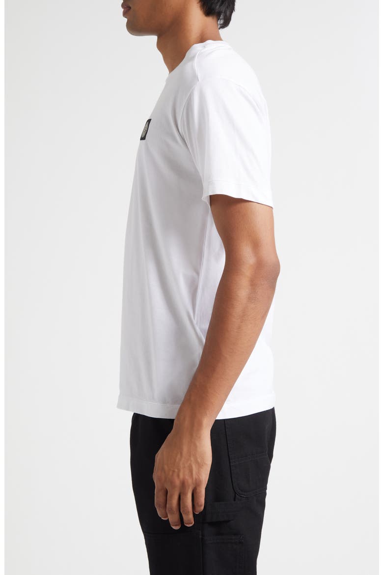 Compass Logo Patch Short Sleeve T-Shirt, Alternate, color, V0001 WHITE