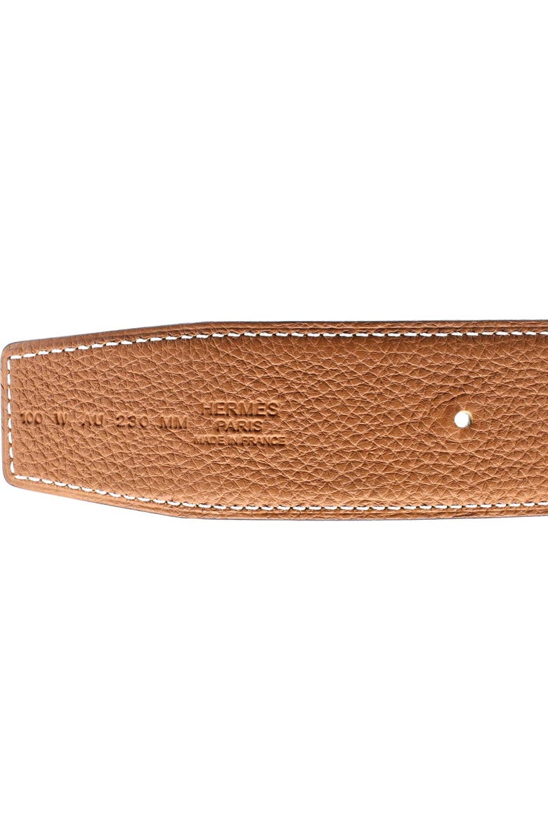 Pre-Owned Hermes Constance Reversible Belt Leather Wide, Alternate, color, Brown
