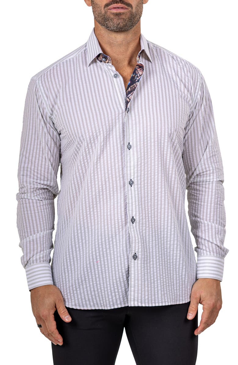 Maceoo Fibonacci Marthy Contemporary Fit Button-Up Shirt, Main, color, 