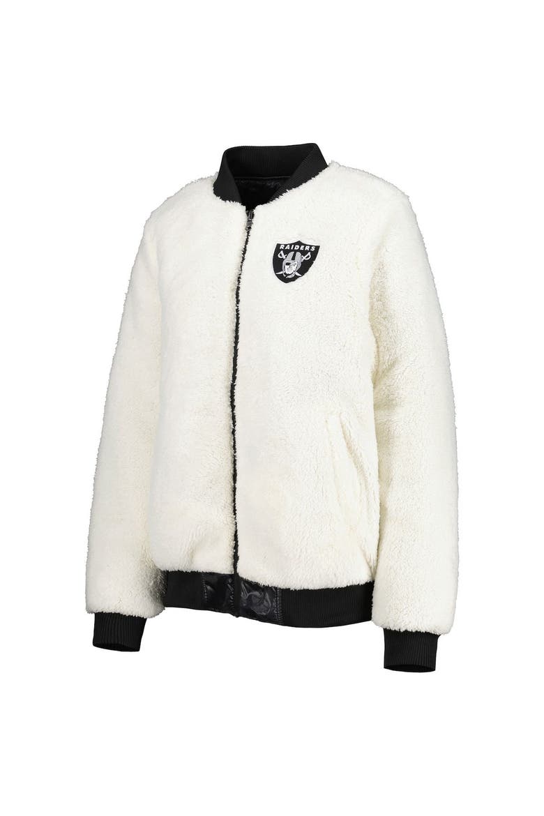 Women's G-III 4Her by Carl Banks Oatmeal/Black Las Vegas Raiders Switchback Reversible Full-Zip Jacket, Alternate, color, Oatmeal