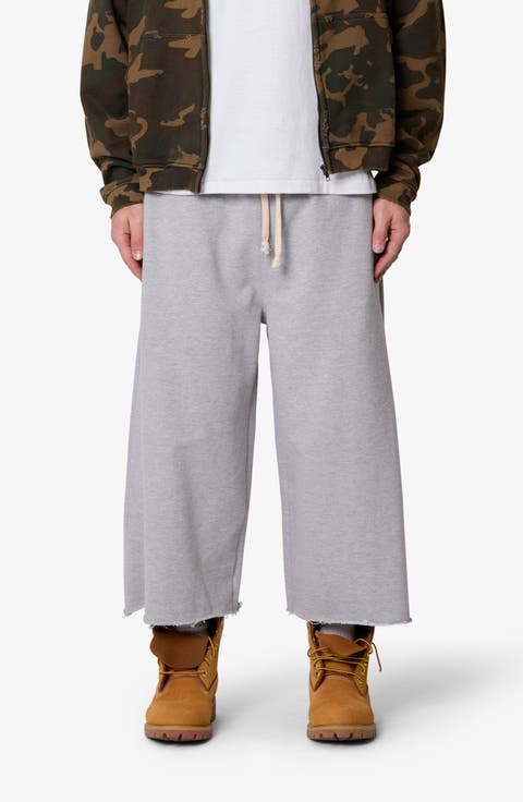 Baggy Terry Long Sweat Shorts