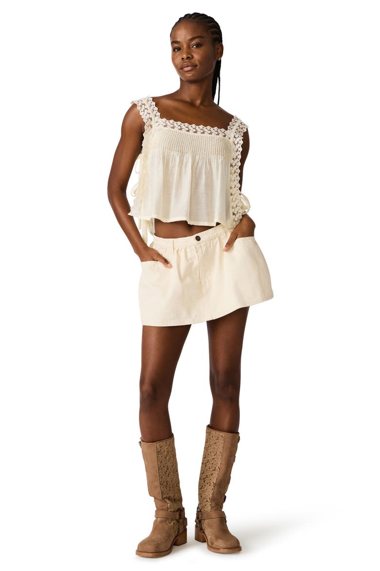 Darella Miniskirt, Alternate, color, NATURAL