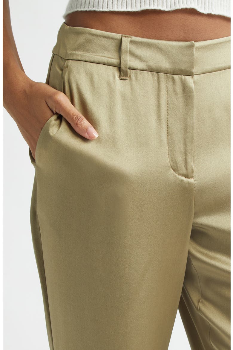 Vivienne Silk Flare Leg Pants, Alternate, color, SAFARI