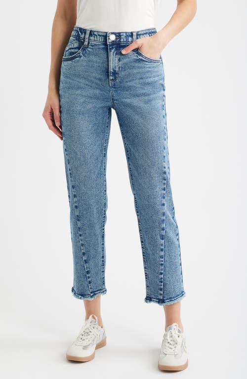 Wit & Wisdom Twist Seam High Waist Ankle Jeans In Blue