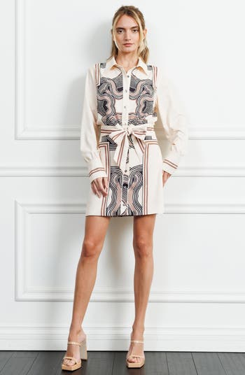 Gara Long Sleeve Tie Front Shirt