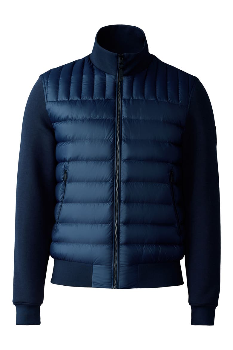 Collin-R Quilted Down Puffer Jacket, Alternate, color, NAVY