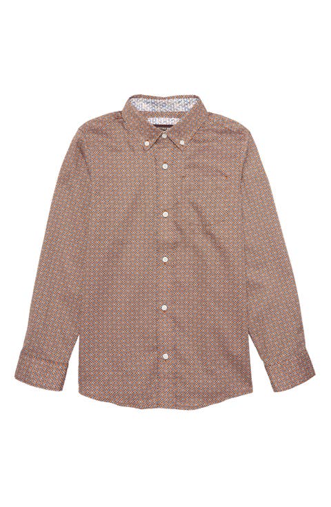 Kids' Print Button-Down Shirt