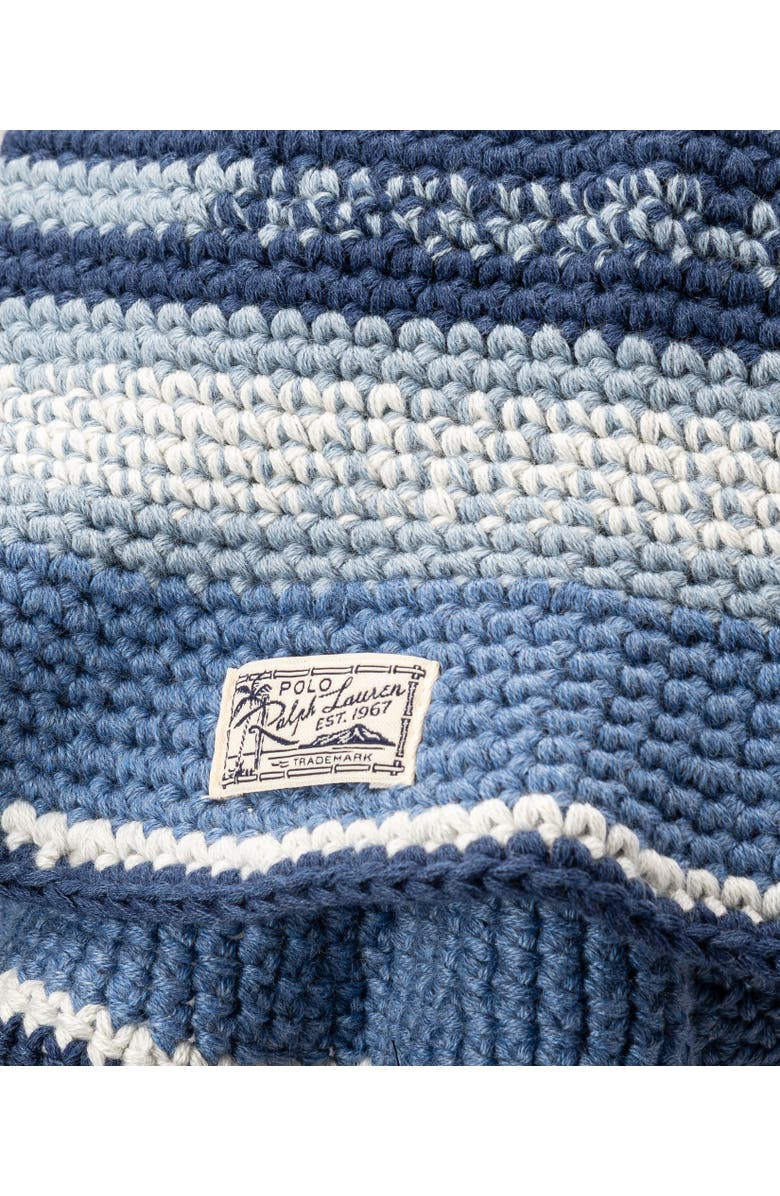 Polo Ralph Lauren Striped Crochet Bucket Hat, Alternate, color, 