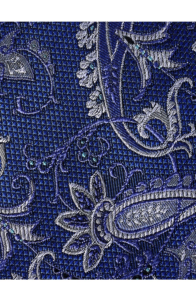 Oak Hill Premium by DXL Big & Tall Paisley Tie, Alternate, color, Blue