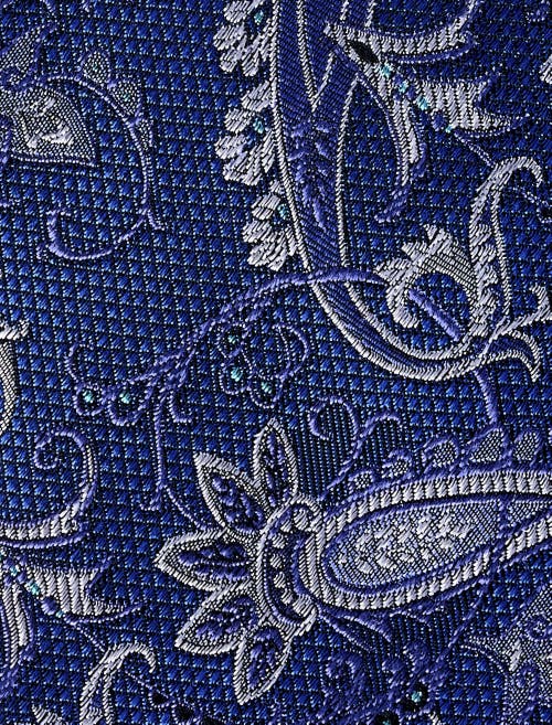 Oak Hill Premium By Dxl Big & Tall Paisley Tie In Blue