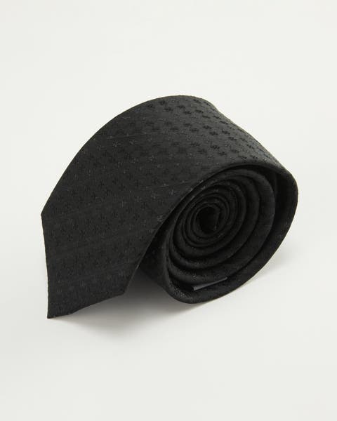 Subtle Cross Silk Jacquard Tie