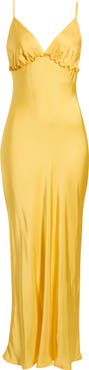 DELUC Trevi Sleeveless Satin Maxi Dress