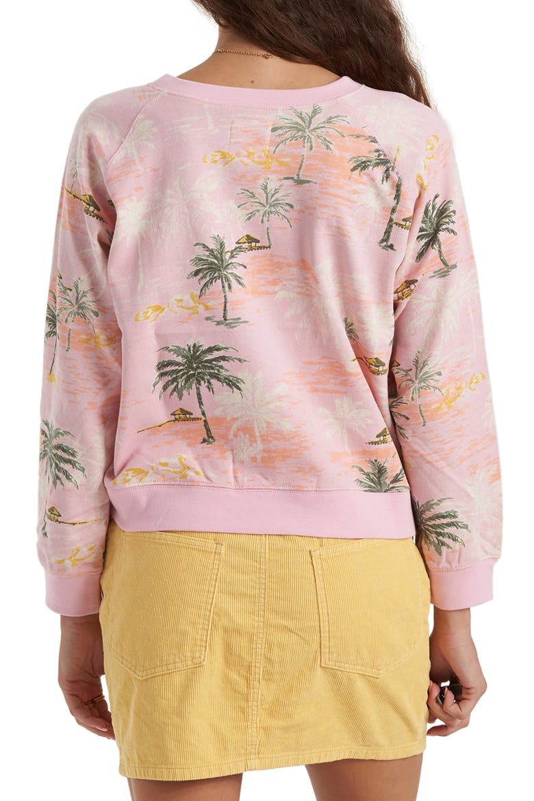 Sun Shrunk Crop Sweatshirt, Alternate, color, PINK MULTI