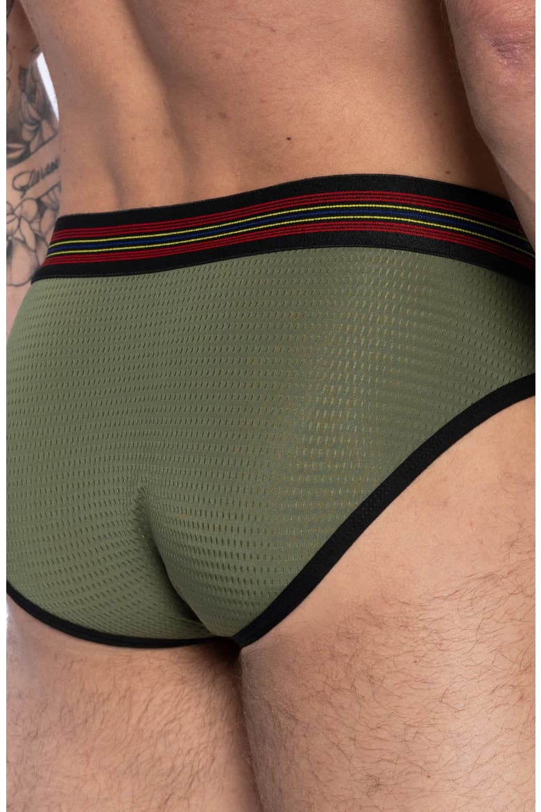 Mesh Briefs, Alternate, color, OLIVE