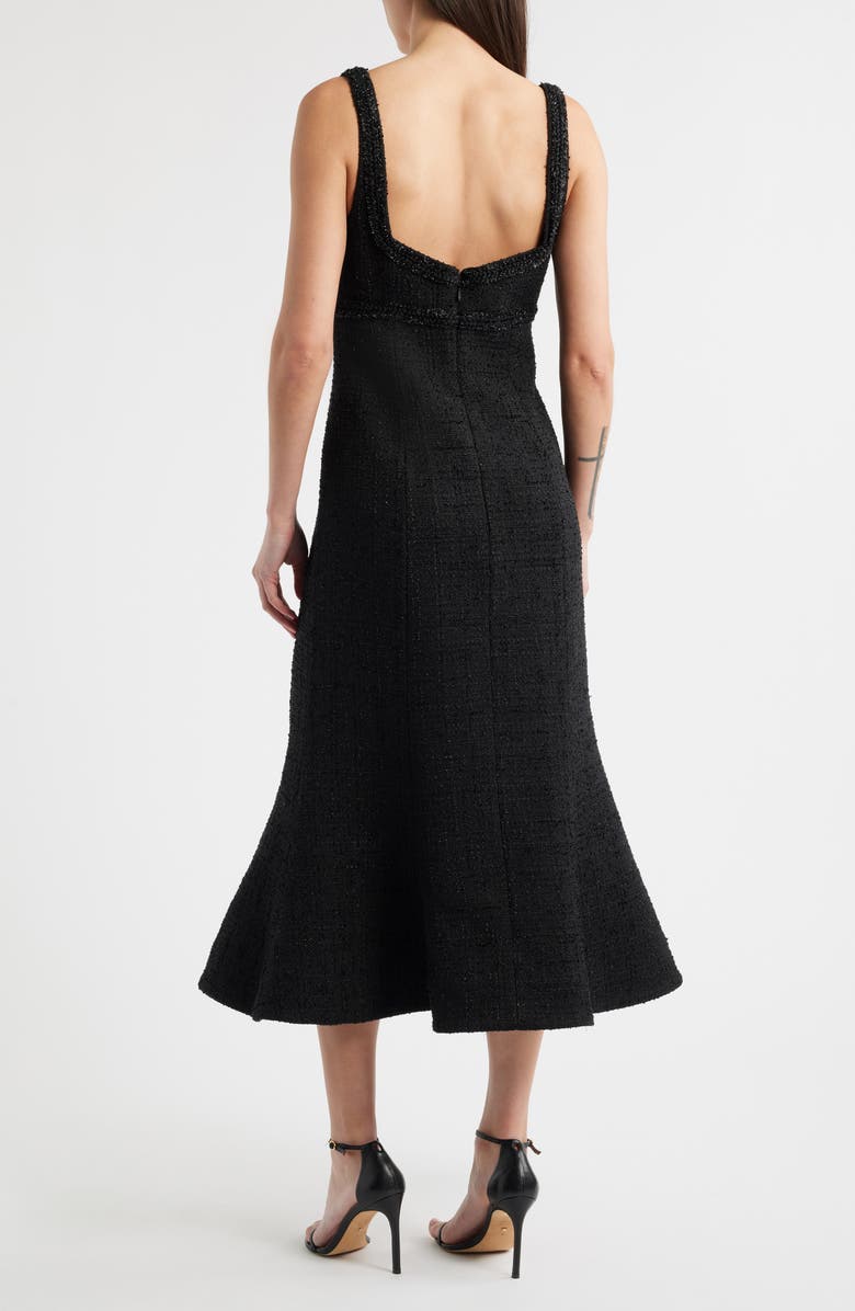 LIKELY Shoshana Metallic Tweed Cocktail Dress, Alternate, color, Black