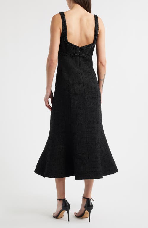 Likely Shoshana Metallic Tweed Cocktail Dress In Black