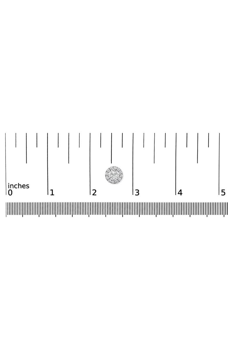 Haus of Brilliance 14K White Gold 1.0 Ct Lab-Grown Diamond Halo Stud Earring, Alternate, color, White