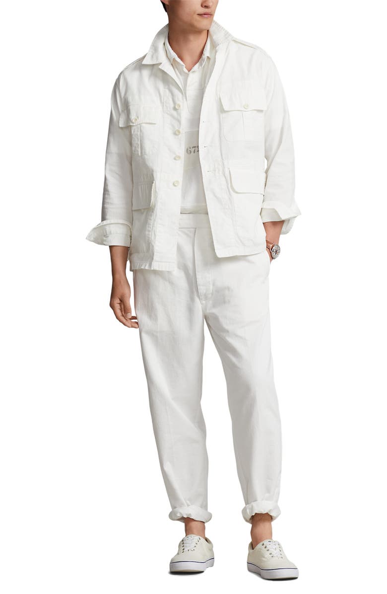 Polo Ralph Lauren Rustic Twill Side Tab Pants, Alternate, color, 