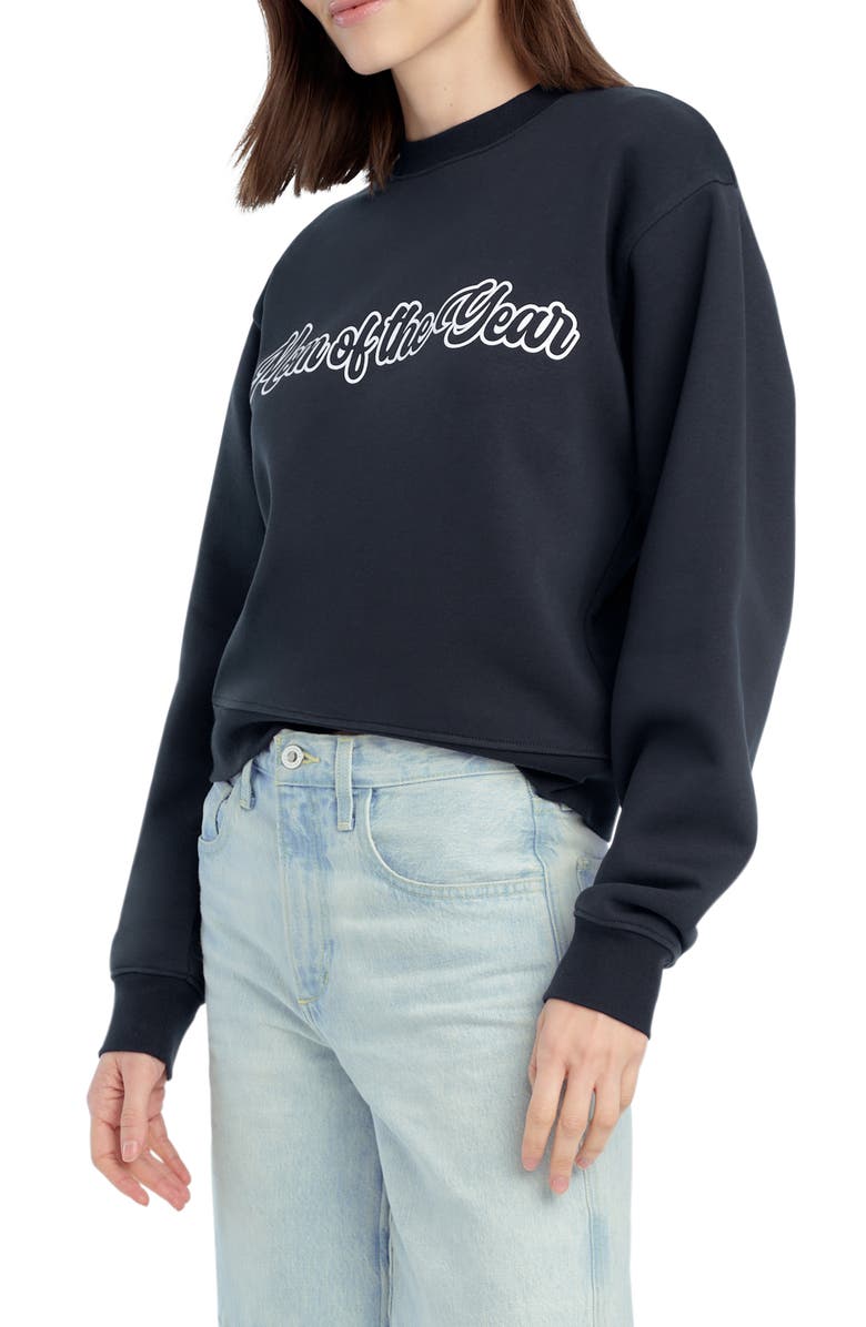 Favorite Daughter The Varsity Mom of the Year French Terry Graphic Sweatshirt, Alternate, color, Navy