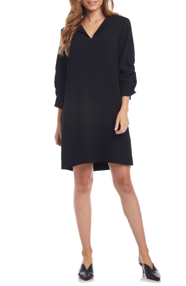 Karen Kane Ruched Sleeve Shift Dress, Main, color,