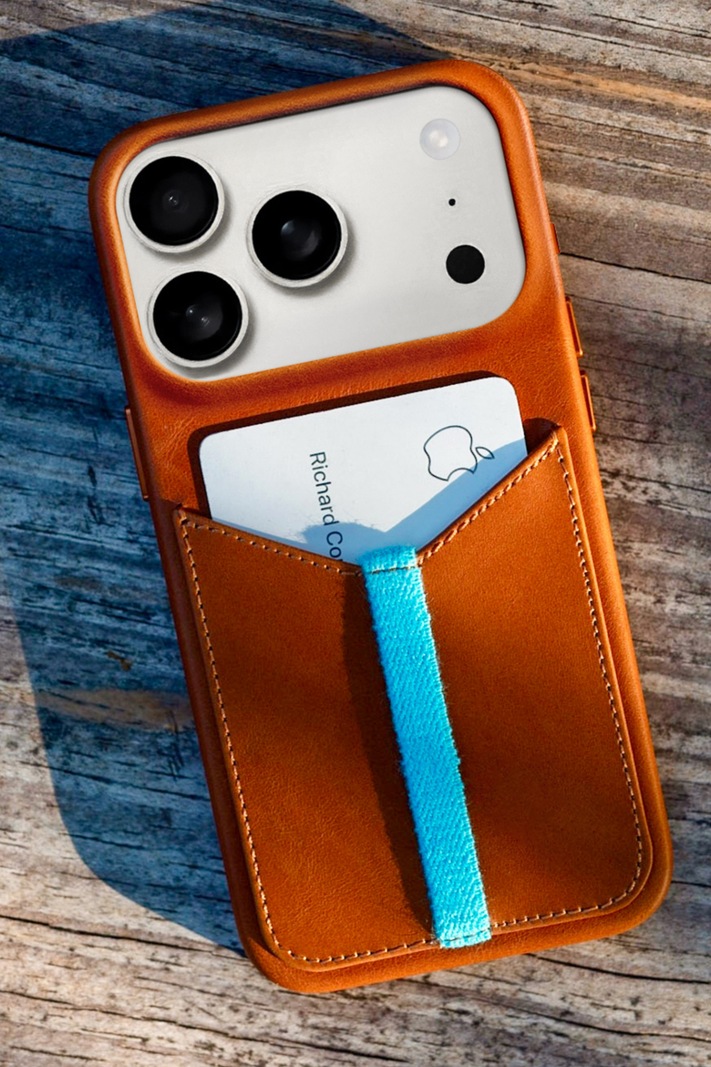 Leather iPhone 17 Pro Max Wallet Case, Alternate, color, Saddle Tan