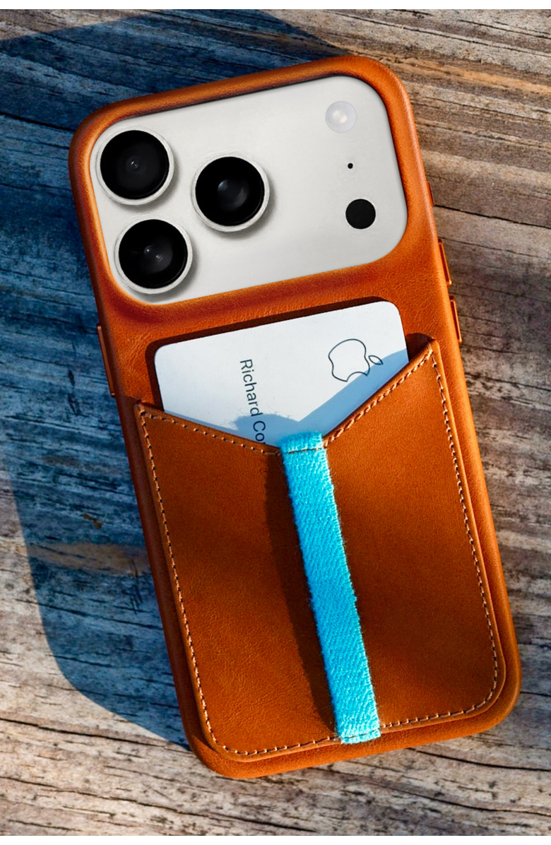 Bluebonnet Leather iPhone 17 Pro Max Wallet Case, Alternate, color, Saddle Tan