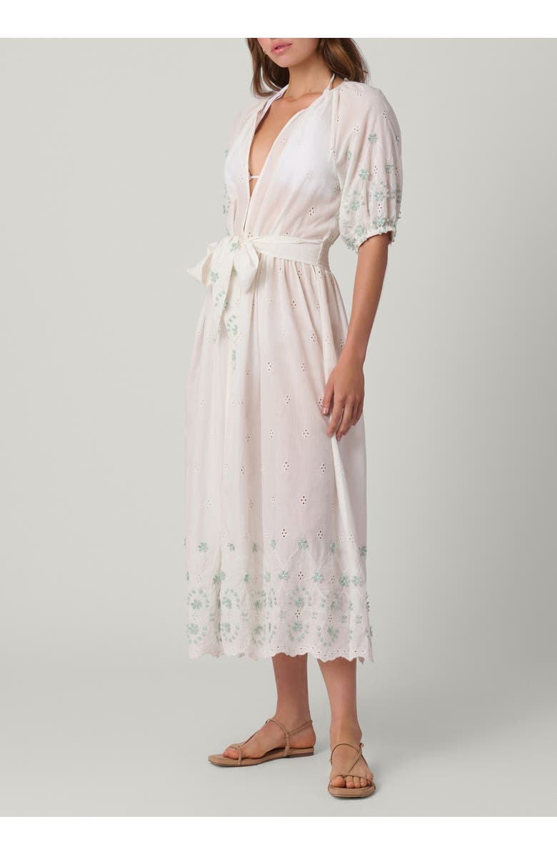 Shoshanna Marisol Midi Dress Cover Up, Main, color, Optic