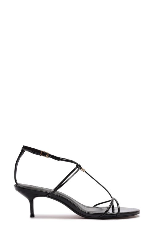 Schutz Jules Ankle Strap Sandal In Black