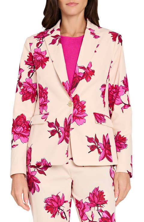 Print Sateen Blazer