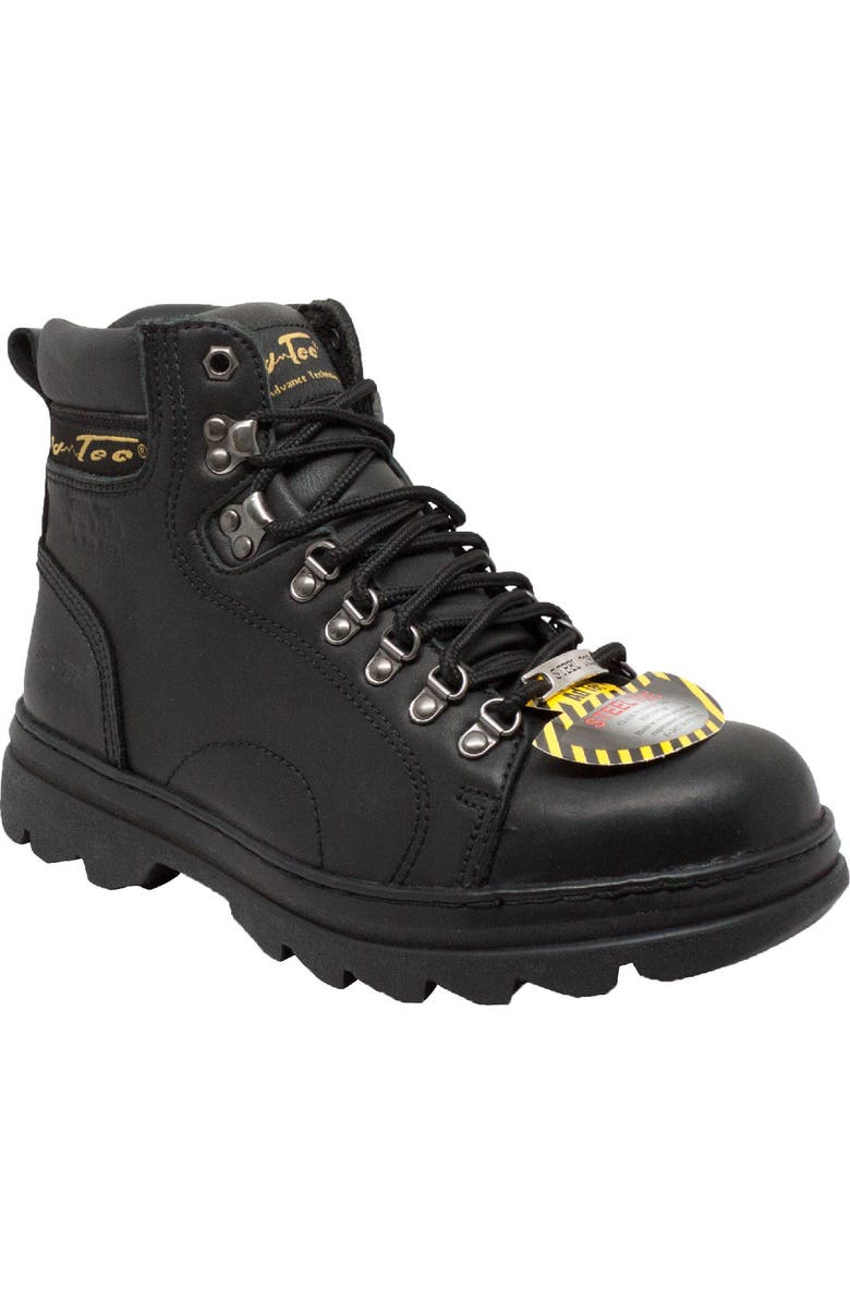 AdTec 6" Steel Toe Hiker, Main, color, Black