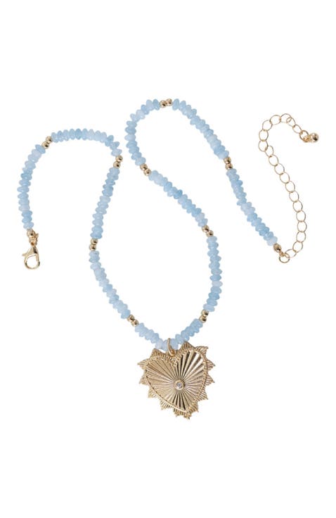 Ocean Love and Heart Necklace