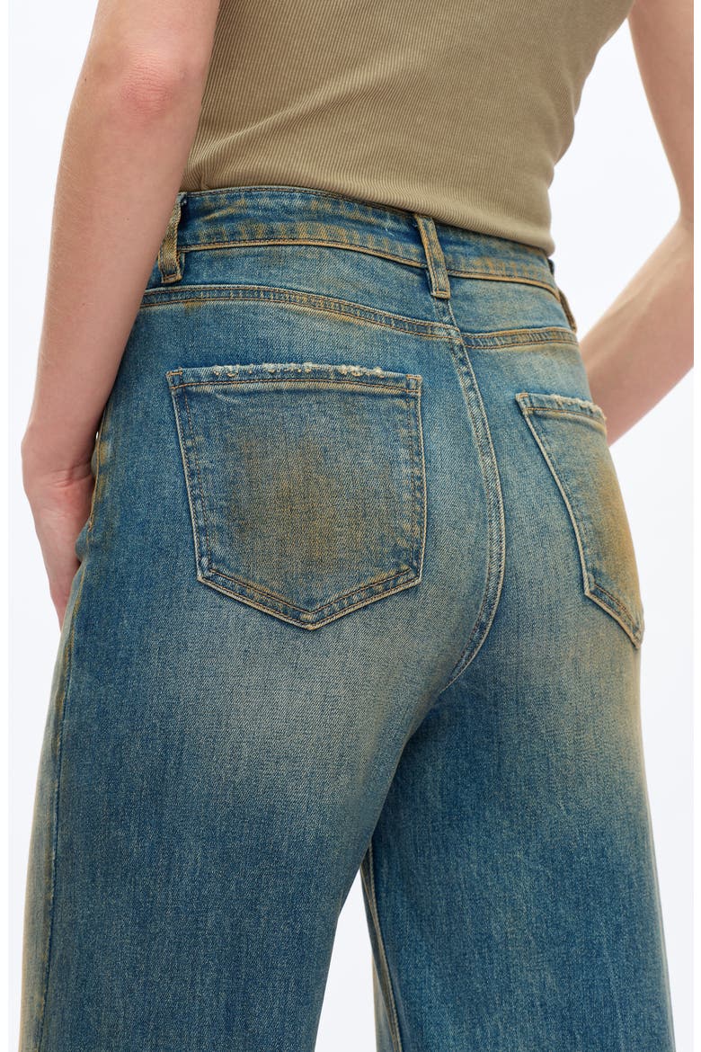Wide Leg Jeans, Alternate, color, DIRTY BLUE