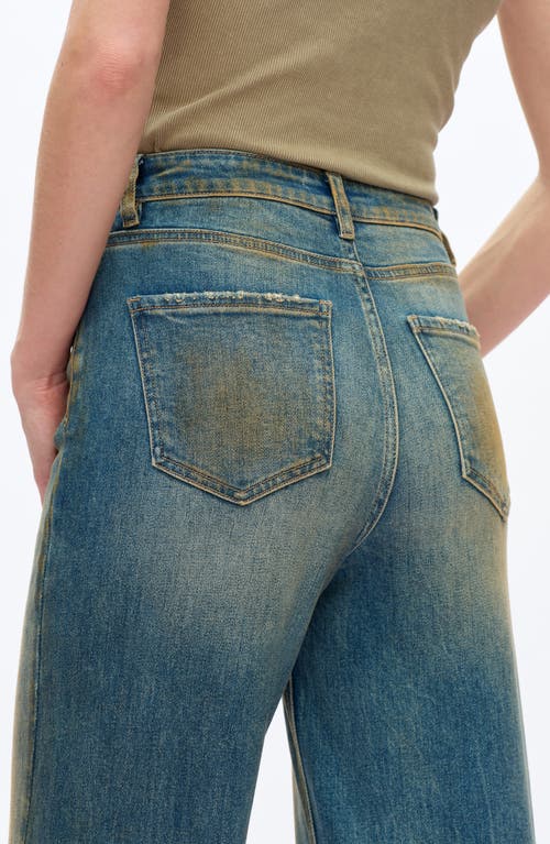 Bayeas Wide Leg Jeans In Blue