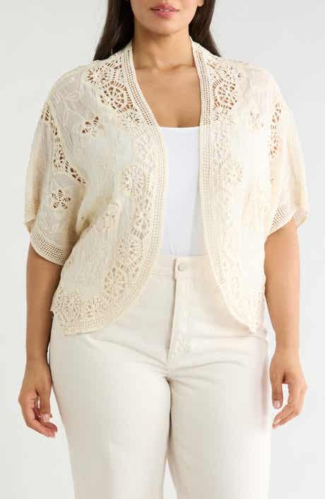 Forgotten Grace Open Front Cotton Top