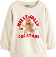 NEXT Kids' Christmas Graphic Sweatshirt