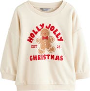 NEXT Kids' Christmas Graphic Sweatshirt