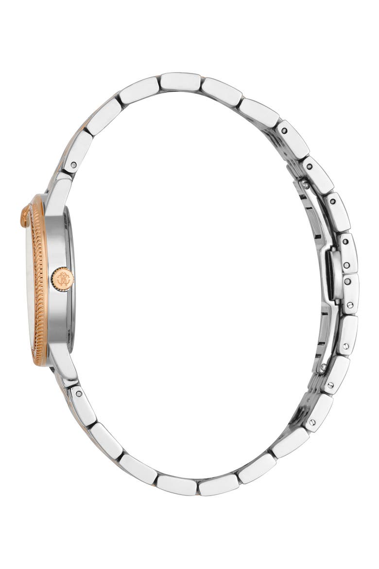 Mother-of-Pearl Dial Bracelet Watch, 32mm, Alternate, color, TWO TONE SILVER & ROSE GOLD