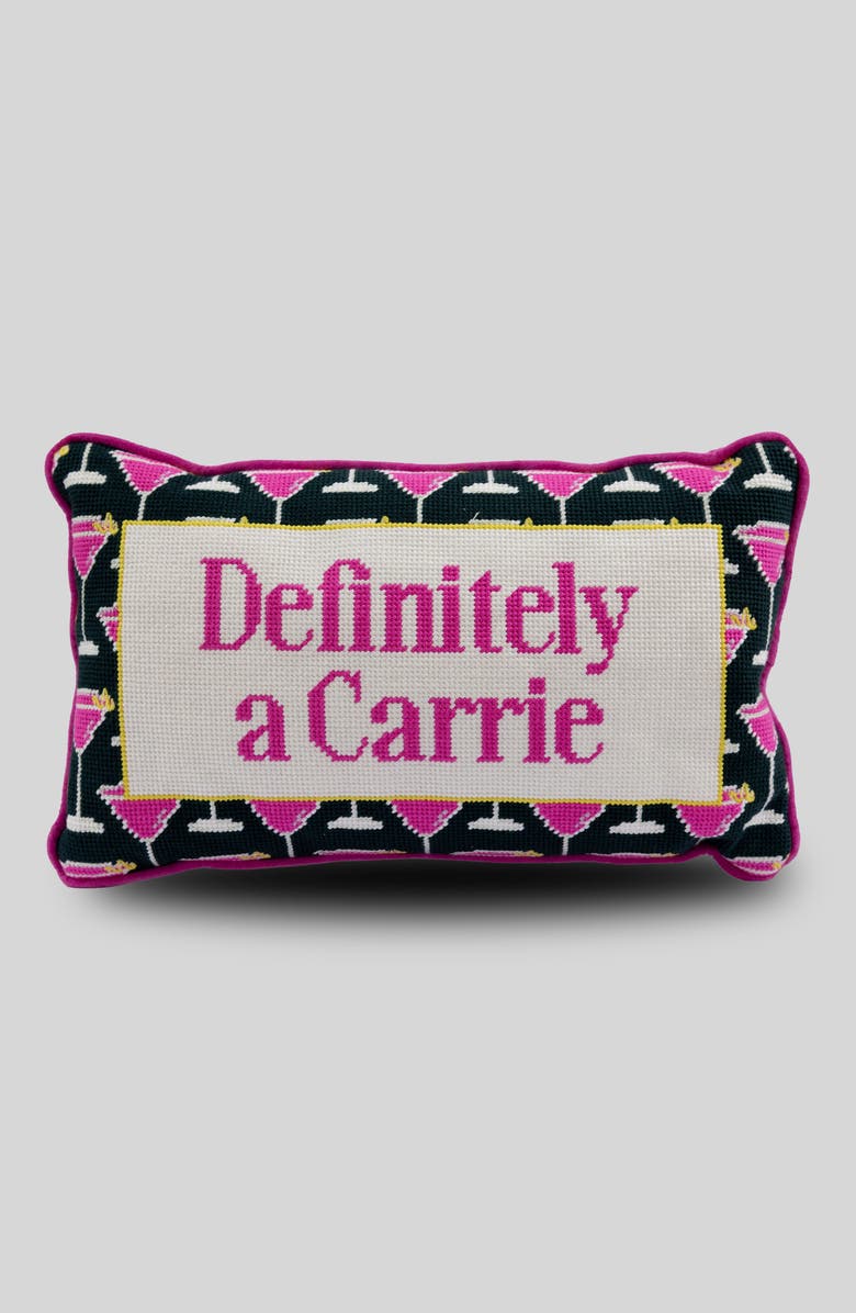 Furbish Carrie Needlepoint Pillow, Main, color, Carrie