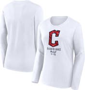 FANATICS Women's Fanatics Branded  White Cleveland Guardians Long Sleeve T-Shirt