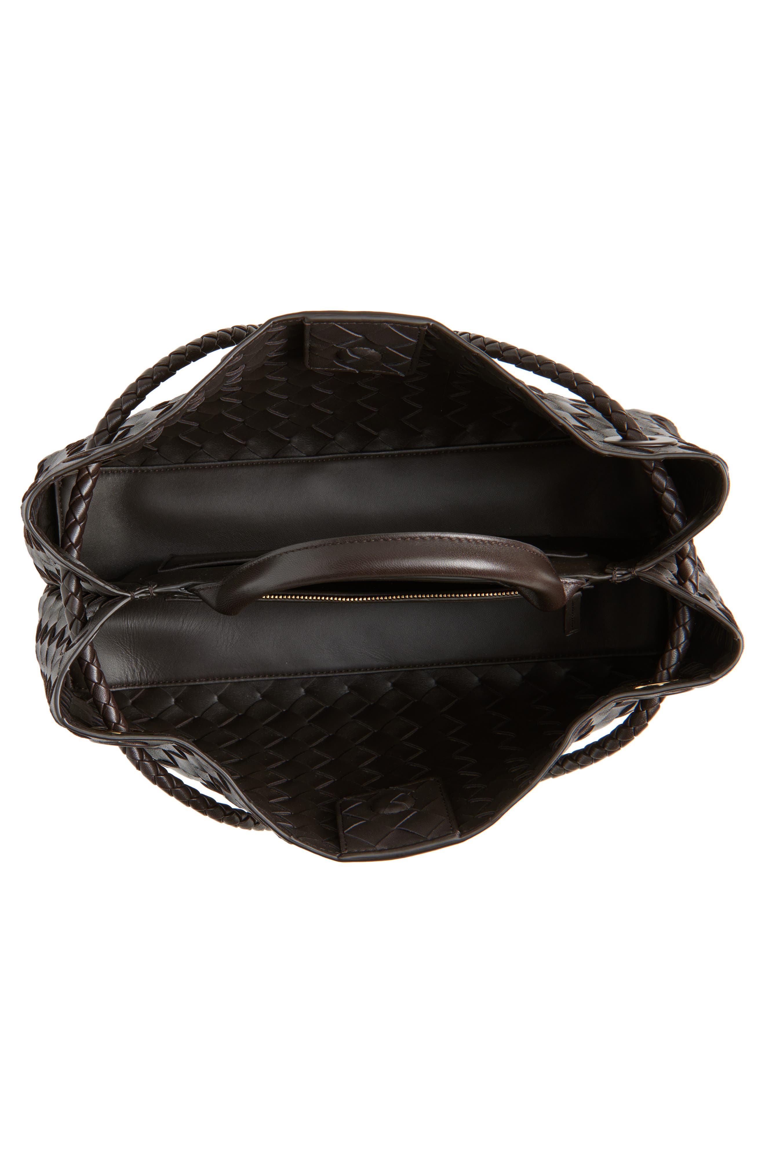 Bottega Veneta Small Andiamo Intrecciato Leather Shoulder Bag, Alternate, color, 2272 Fondant-M Brass-Fond