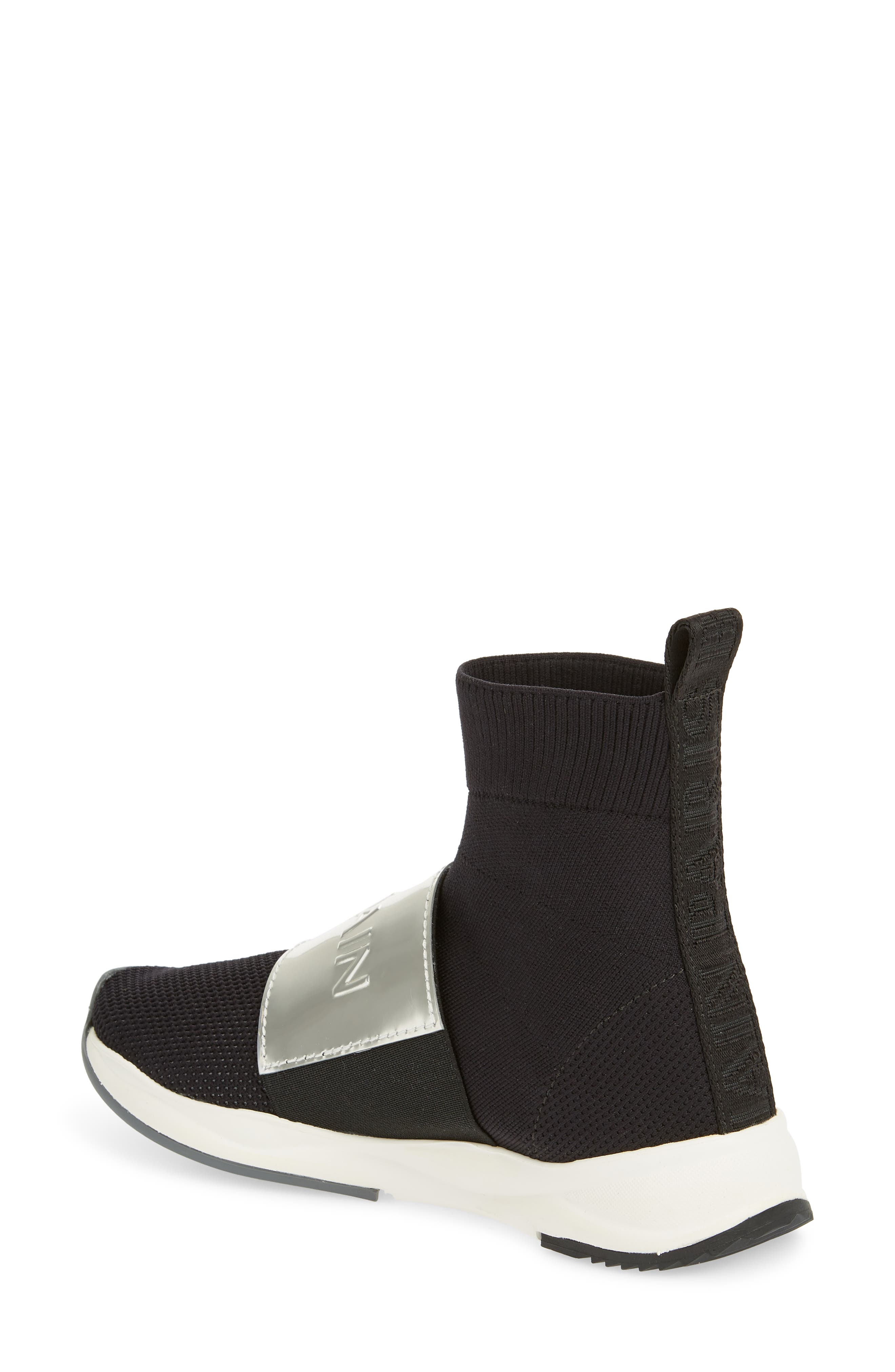 Balmain Cameron Knit Sneaker Boot, Alternate, color, 