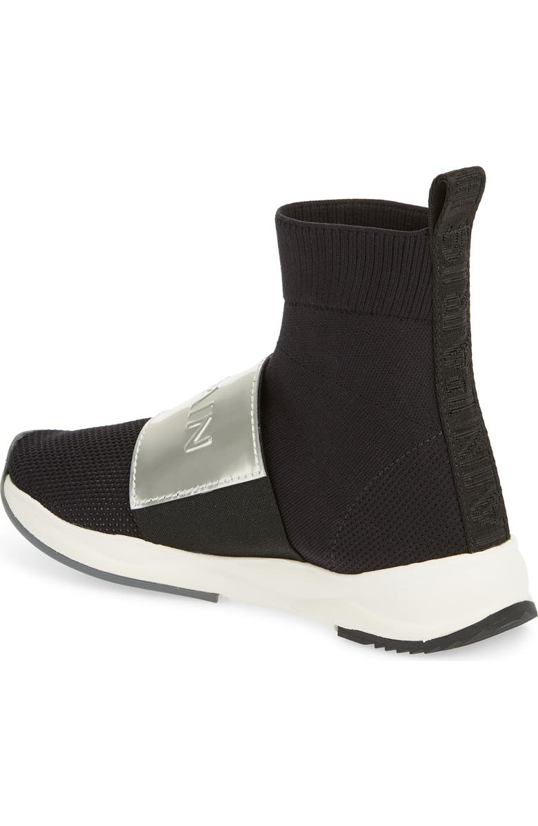 Balmain Cameron Knit Sneaker Boot, Alternate, color,