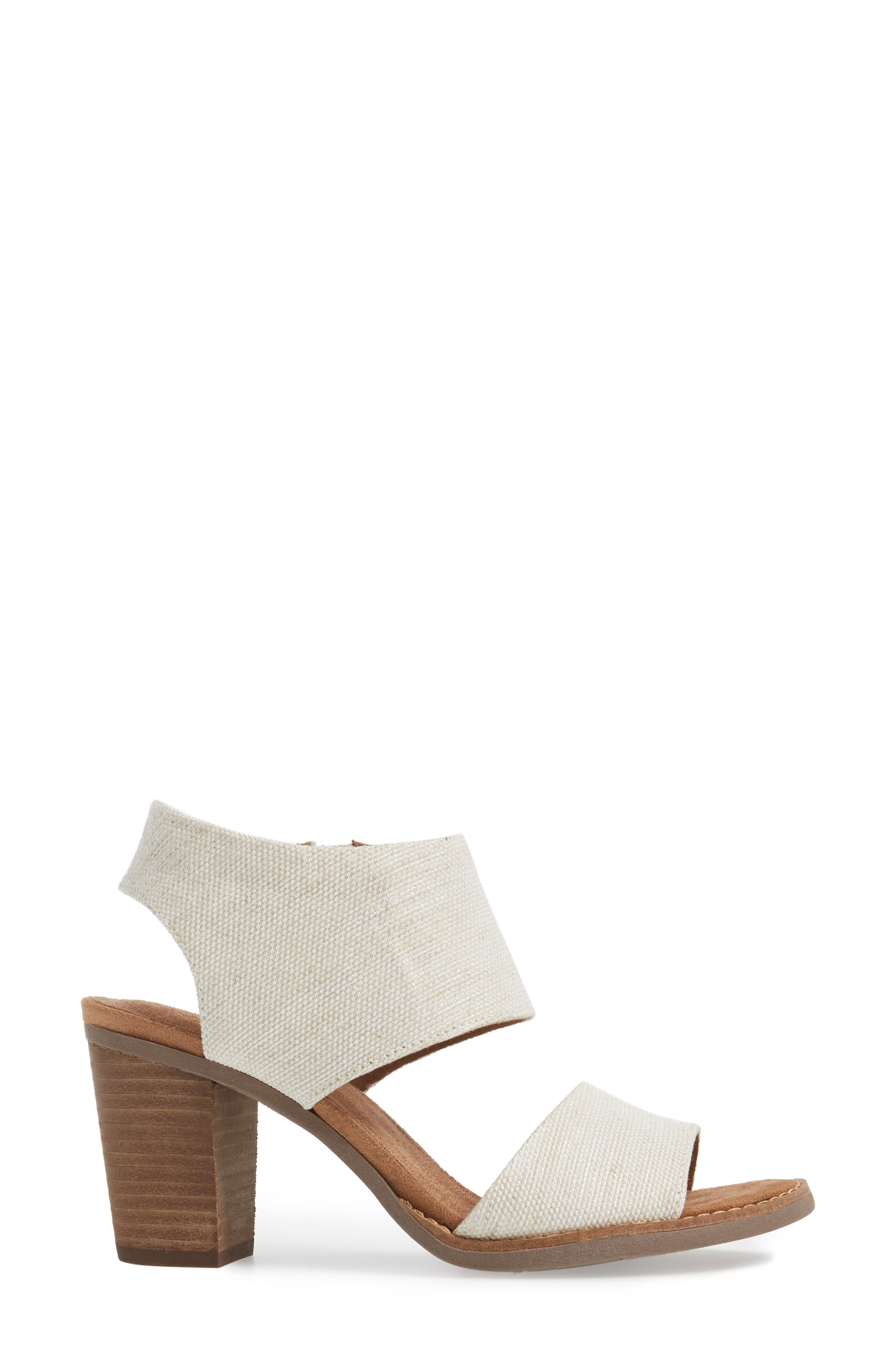 TOMS Majorca Cutout Sandal, Alternate, color, Natural