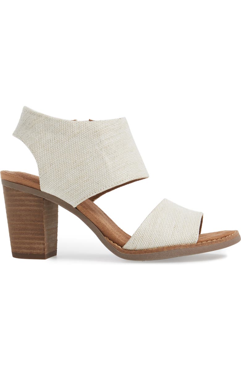 TOMS Majorca Cutout Sandal, Alternate, color, Natural