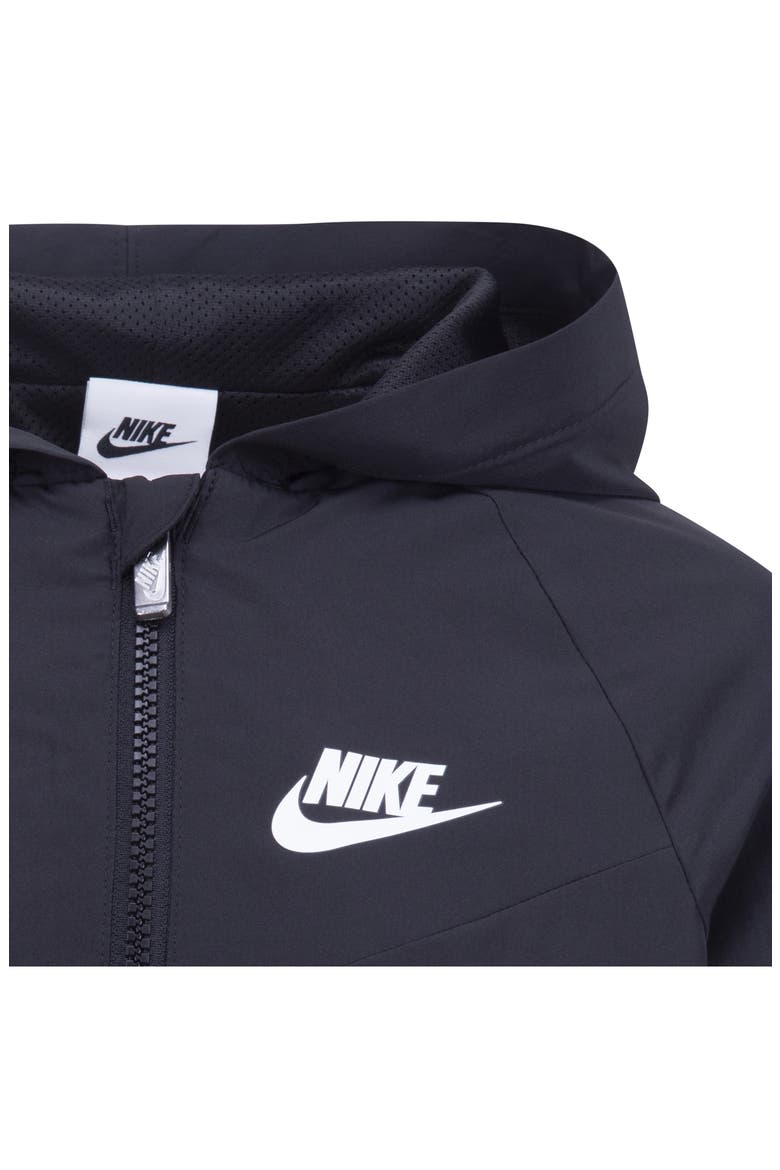 Kids' Split Futura Raglan Windrunner Jacket, Alternate, color, BLACK