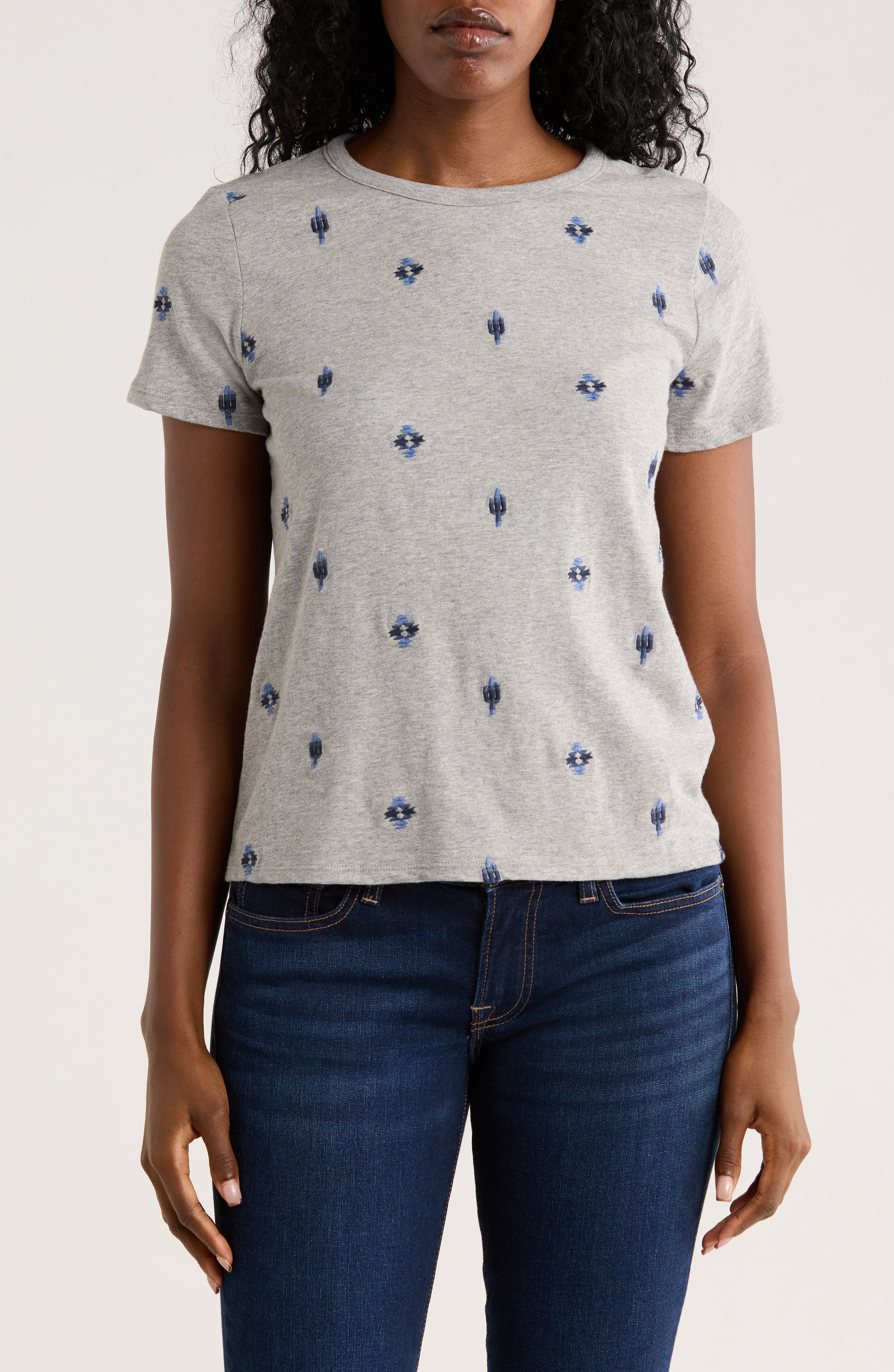 Lucky Brand Embroidered T-Shirt
