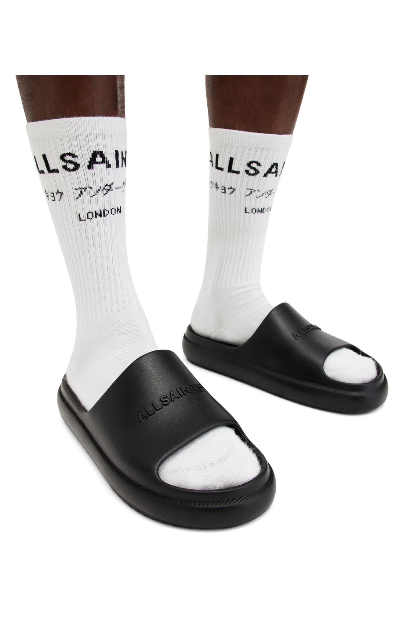 AllSaints Dune Slide Sandal, Alternate, color, 